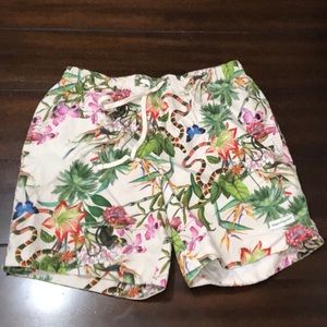 Modern Amusement swim trunks